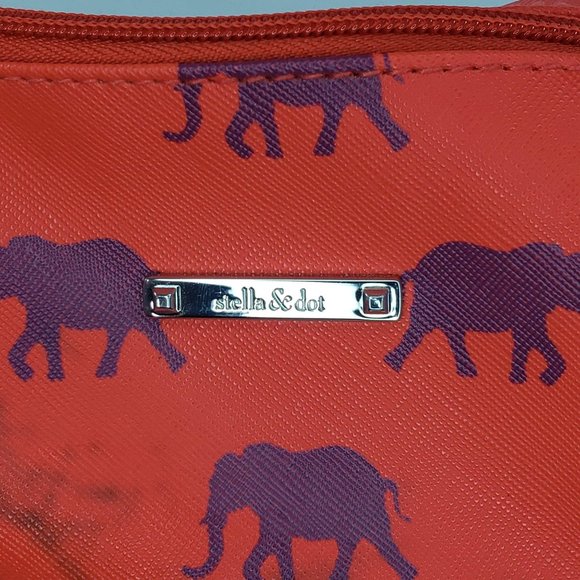 Stella & Dot Elephant Makeup Travel Toiletry Bag - Picture 2 of 8